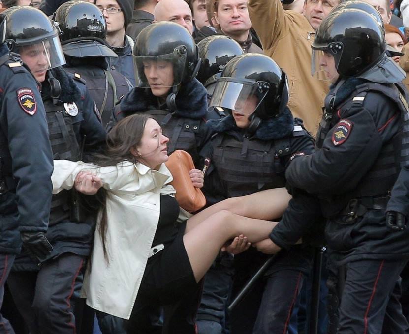 Россия. Задержание протестующих против коррупции